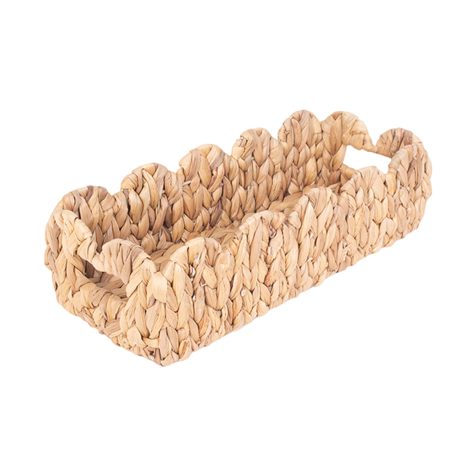 LUCKGONI Handwoven Gourd Grass Storage Basket With Decorative Edges And Sturdy Handle For Home Organization