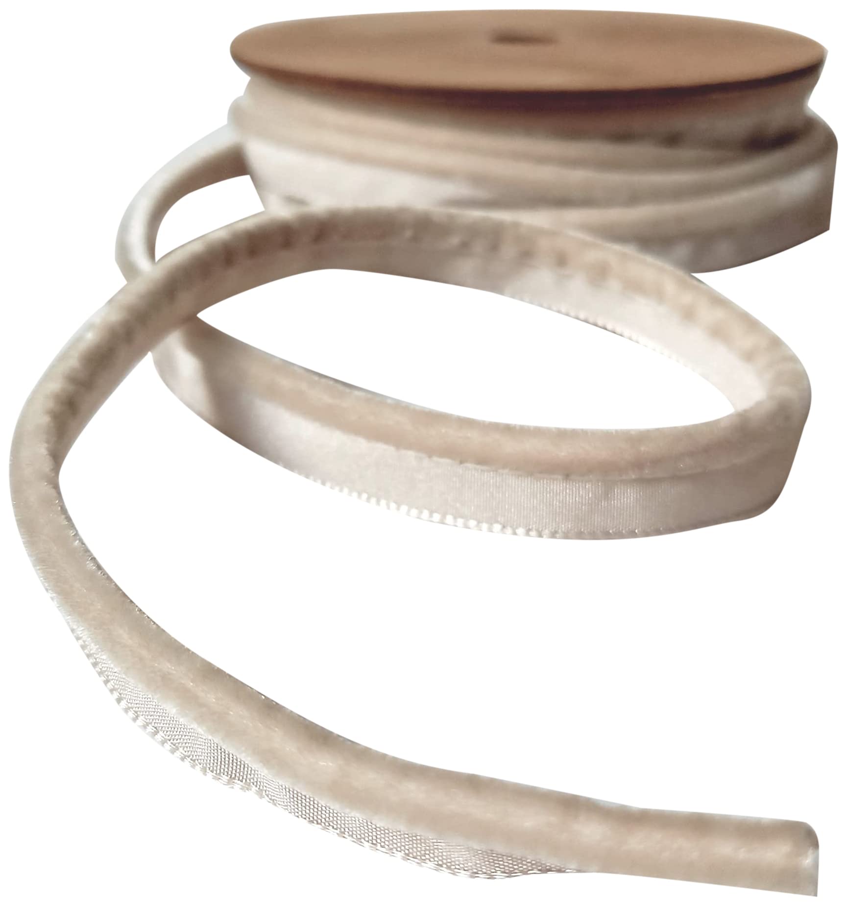 Velvet Insert Piping Cord 5mm Diameter โ Sold by the metre (Beige) โ image 1