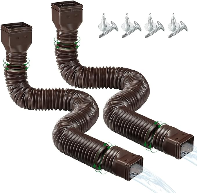Homaisson Gutter Downspout Extensions, 2 Pack 2160 Extendable Rain