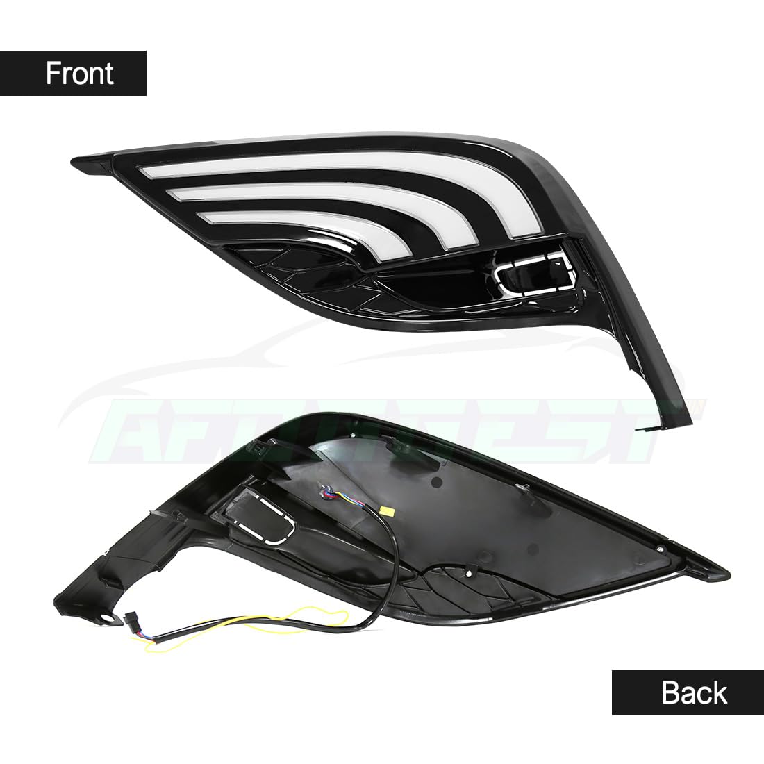 AFOGGEST Daytime Running Light For Toyota Camry 2021 2022 2023 Fog Lamp Tri-Colors DRL With LED Lamp Blub For Camry SE XSE Replacement LED Front Fog Light