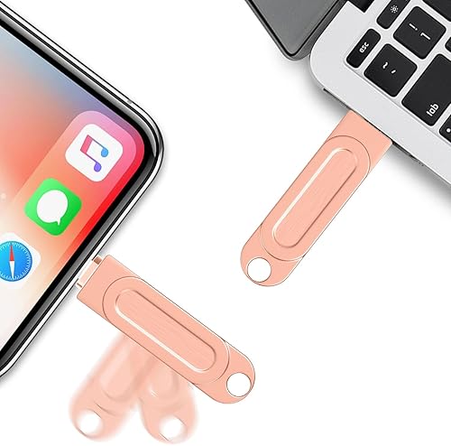 Miniatura 3 de 512GB Qainerly Photo Stick for Phone Flash Drive,4in1 Memory Stick for Photos and Videos USB Stick External Storage Compatible for