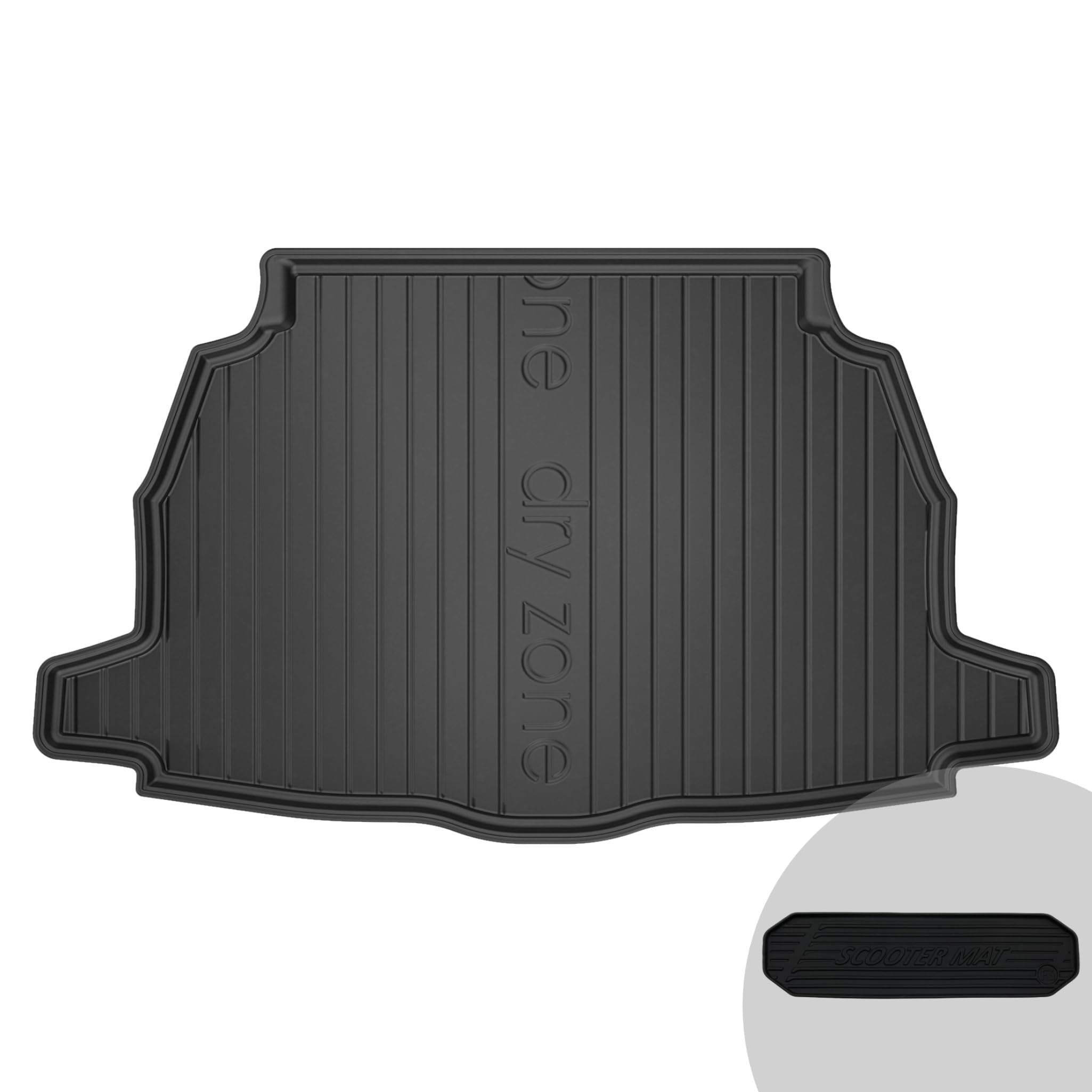 FROGUM DryZone Alfombrilla de Goma cubeta Maletero para Toyota C-HR 2016-2019 | Borde Alto | para Todo el año | Tamaño