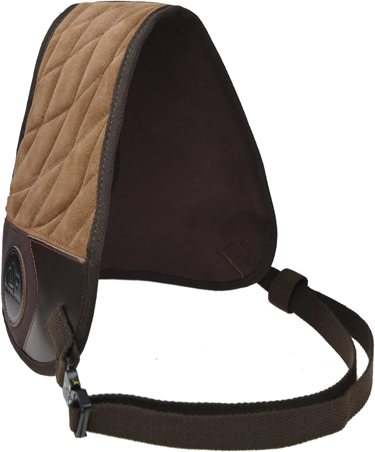 Tas Trost Leather Protective Shirt Vest for Shotgun Rifle, Recoil Reducer Padding Vest Field Shield with Adjustable Straps (Brown)