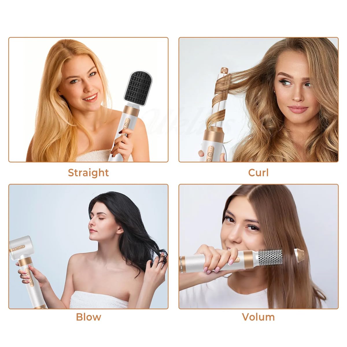 Hot Air Styler 7 en 1 – Secador de Pelo Profesional con Motor 110,000 RPM, Rizador con Efecto Coanda, Tecnología Iónica y 7 Cabezales Intercambiables