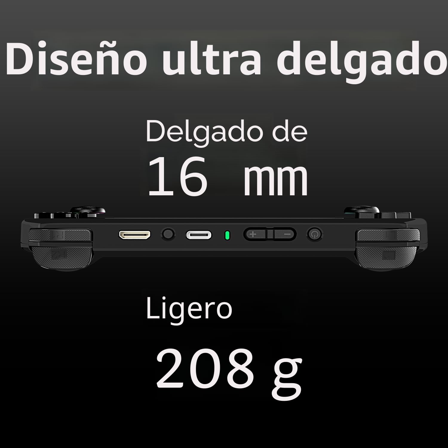 RG40XX H - Consola de juegos de mano, pantalla IPS de 4 pulgadas, sistema Linux, batería de 3200 mAh con iluminación RGB colorida de joystick, tarjeta TF de 64 G integrada y juegos 5528, compatible