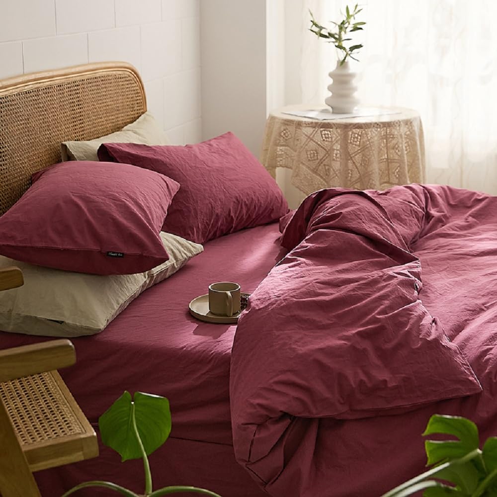 Sedefen Bettwäsche Set 135x200cm Baumwolle Grün Dunkelgrün Einfarbig Premium Renforce Uni Einzelbett Bettbezug und 1 Kissenbezug 80x80cm mit Reißverschluss