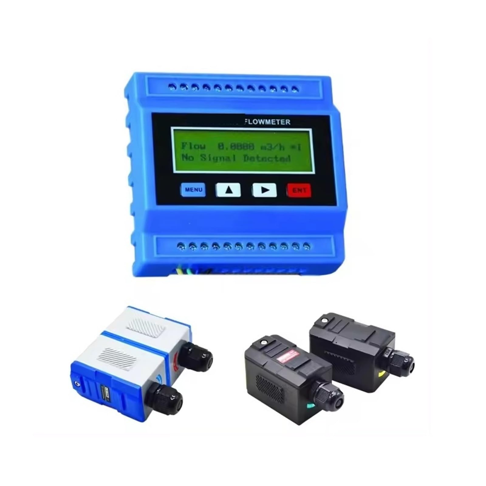 HHB18I TUF2000M Digital Modular Ultrasonic Flowmeter TS2 TM-1 TL-1 Transducer Optional Measuring Range DN15-6000mm Flow Speed Tester(TUF-2000M TL-1)
