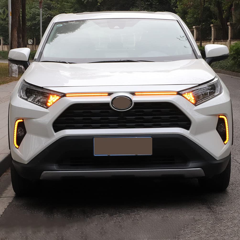 Amazon | ECAHAYAKU DRL フォグランプ 2019-2023 トヨタ RAV4 グリル