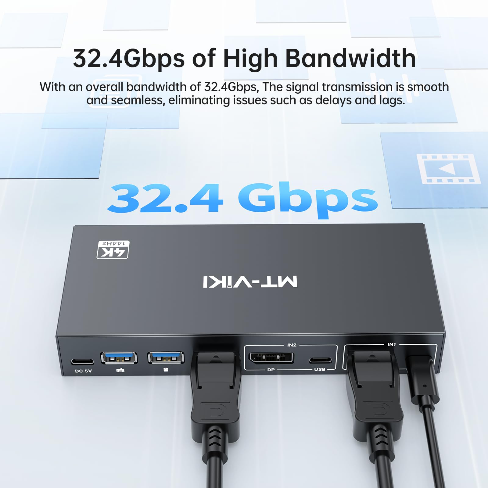 Amazon.com: MT-VIKI 8K Displayport KVM Switch 2 in 1 Out DP1.4
