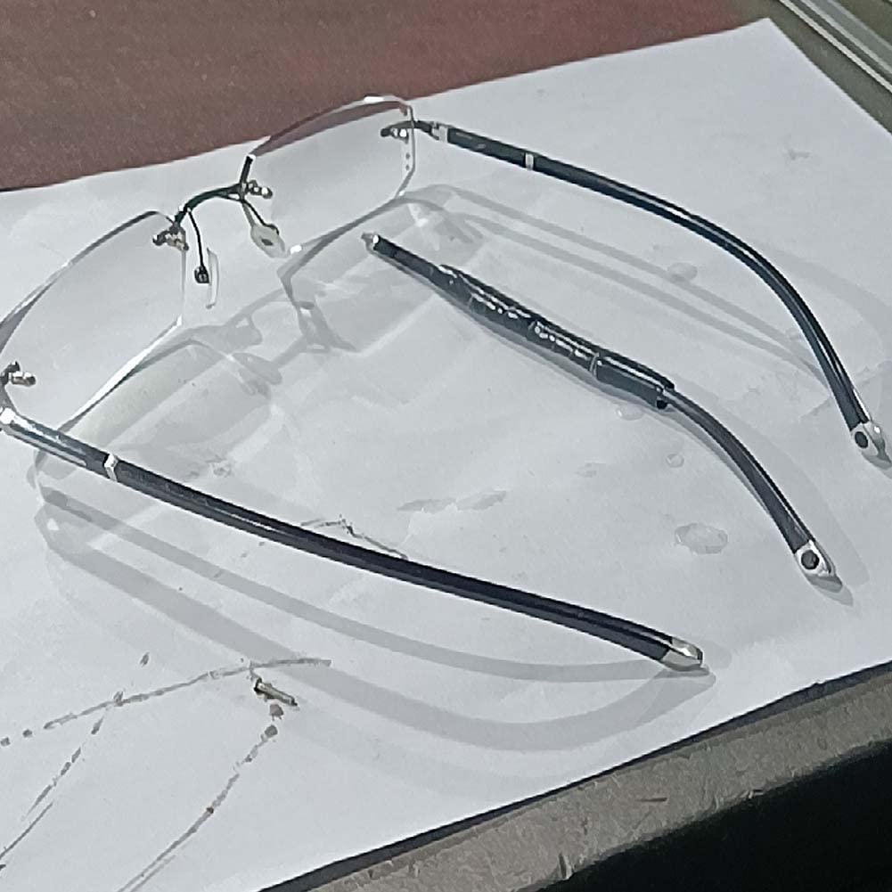 Wymiana zauszników okularów, zauszników okularów, 1 para czarnych zauszników do okularów metalowe plastikowe proste zęby wymienne ramiona części zamienne do okularów przeciwsłonecznych