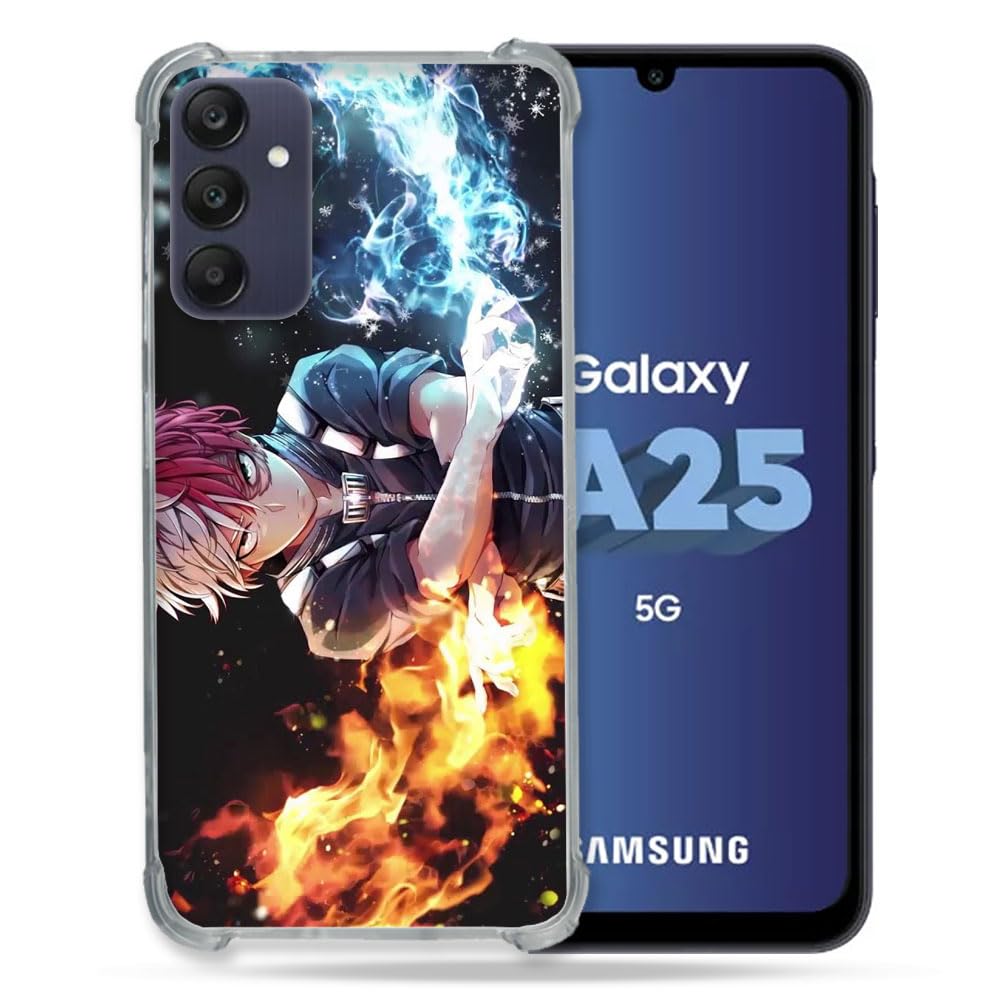 Cokitec Reinforced Case for Samsung Galaxy A25 5G Manga My Hero Academia Shoto