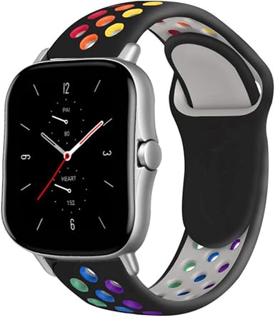 Banda de silicona de 20 mm / 22 mm para Amazfit GTS / 2 / 2e / GTS2 Mini /  GTR 42 mm / 47 mm / GTR2 / 2e / stratos 2/3 pulsera de reloj deportivo :  Amazon.es: Electrónica
