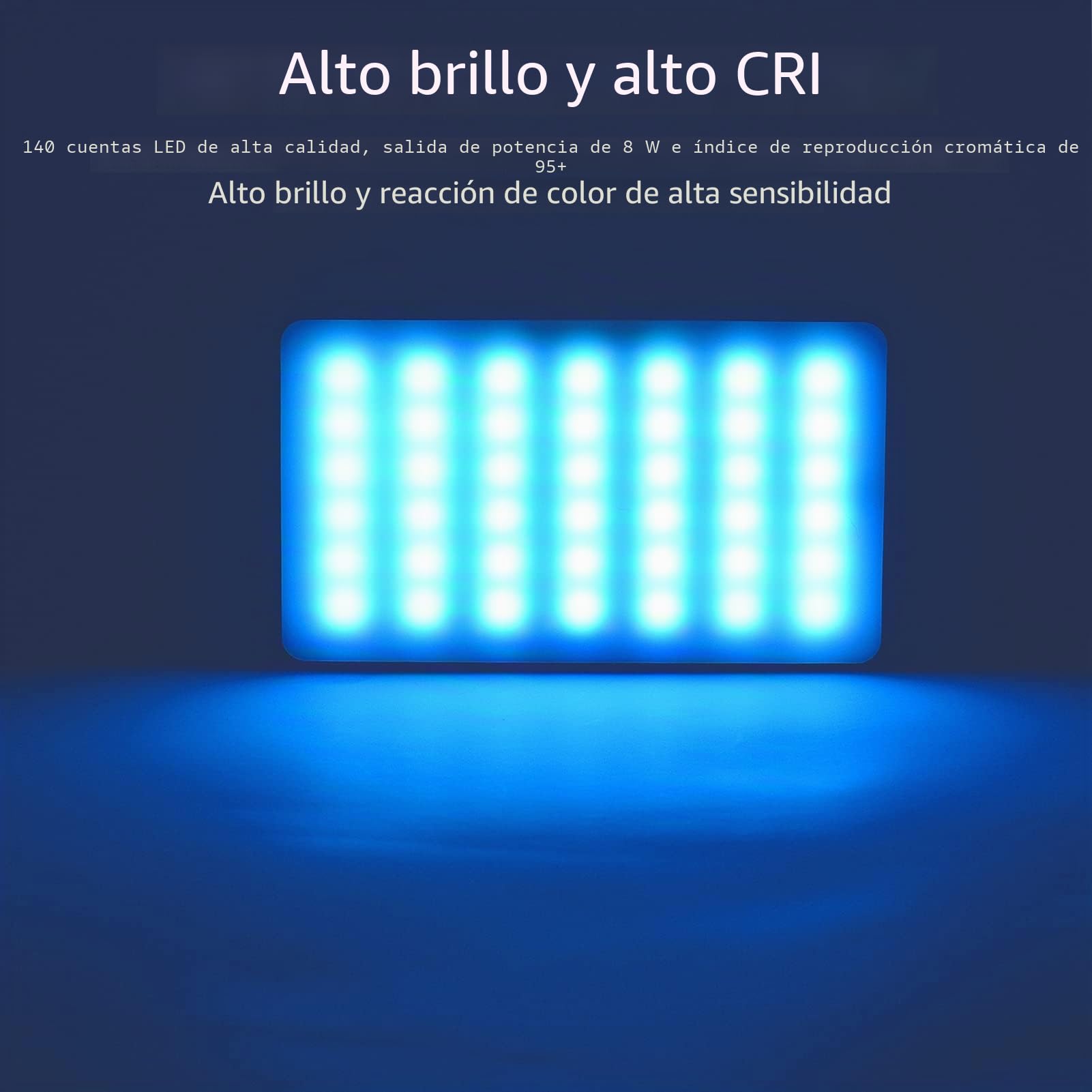 Andoer - Lámpara de vídeo LED RGB con batería de 3100 mAh, Mini luz para cámara, Intensidad Variable 2500K-9000K, Recargable con Pantalla LCD para Macro, fotografía de Productos y Vlogs