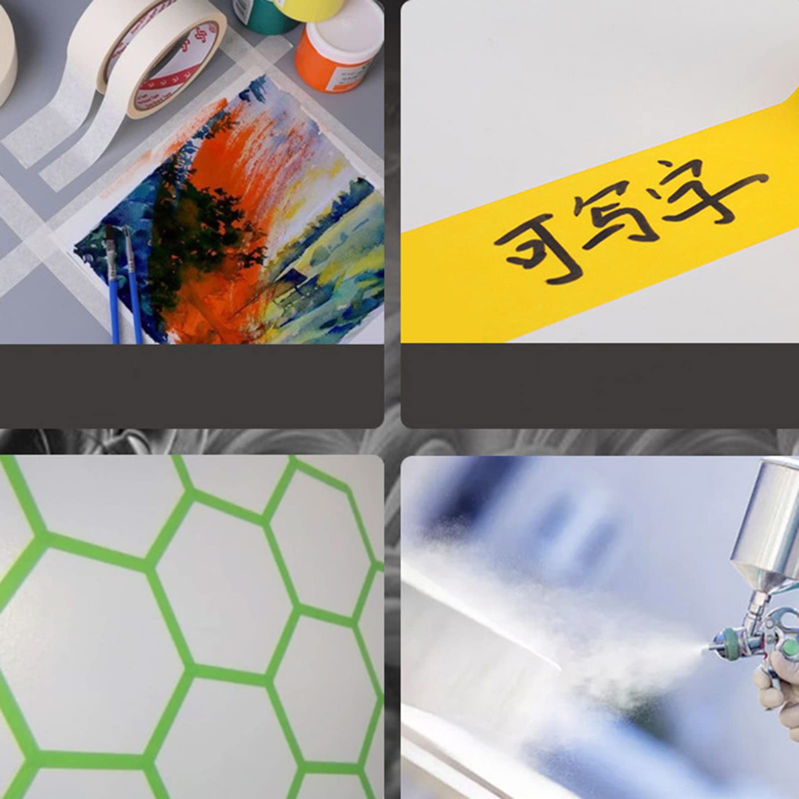 Masking Tape Ruban De Masquage 3M 48mm X 50m - Pour Surfaces Délicates - Résistant UV Et Eau - Pour Peinture Intérieure/Extérieure 3m 2071