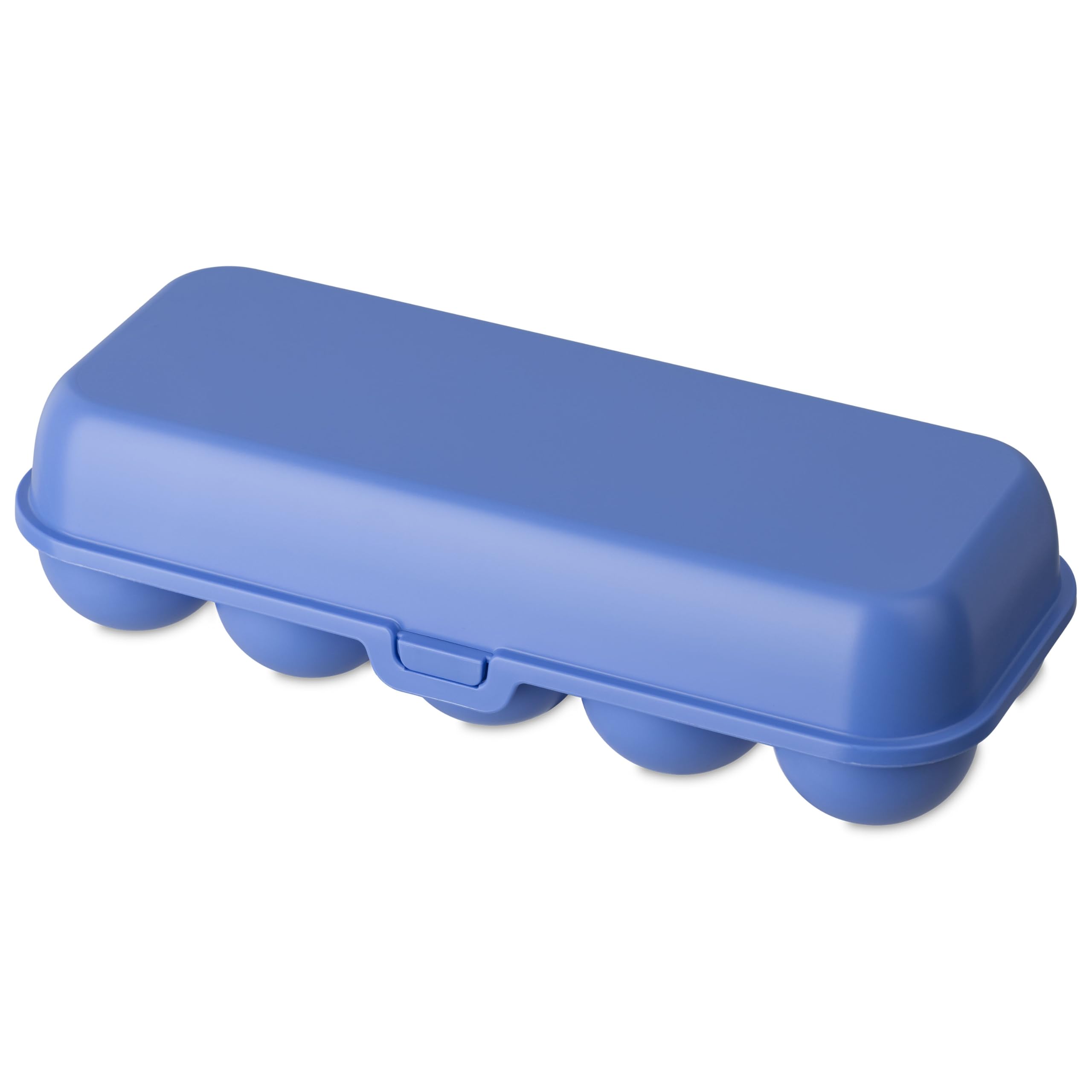 Koziol EGGS TO GO Egg Box for 6 & 10 Eggs, Storage Box with Clip Closure, Egg Container for Fridge, Plastic Egg Box, Egg Storage Box, Egg Tin (Strong Blue, 10 Eggs)