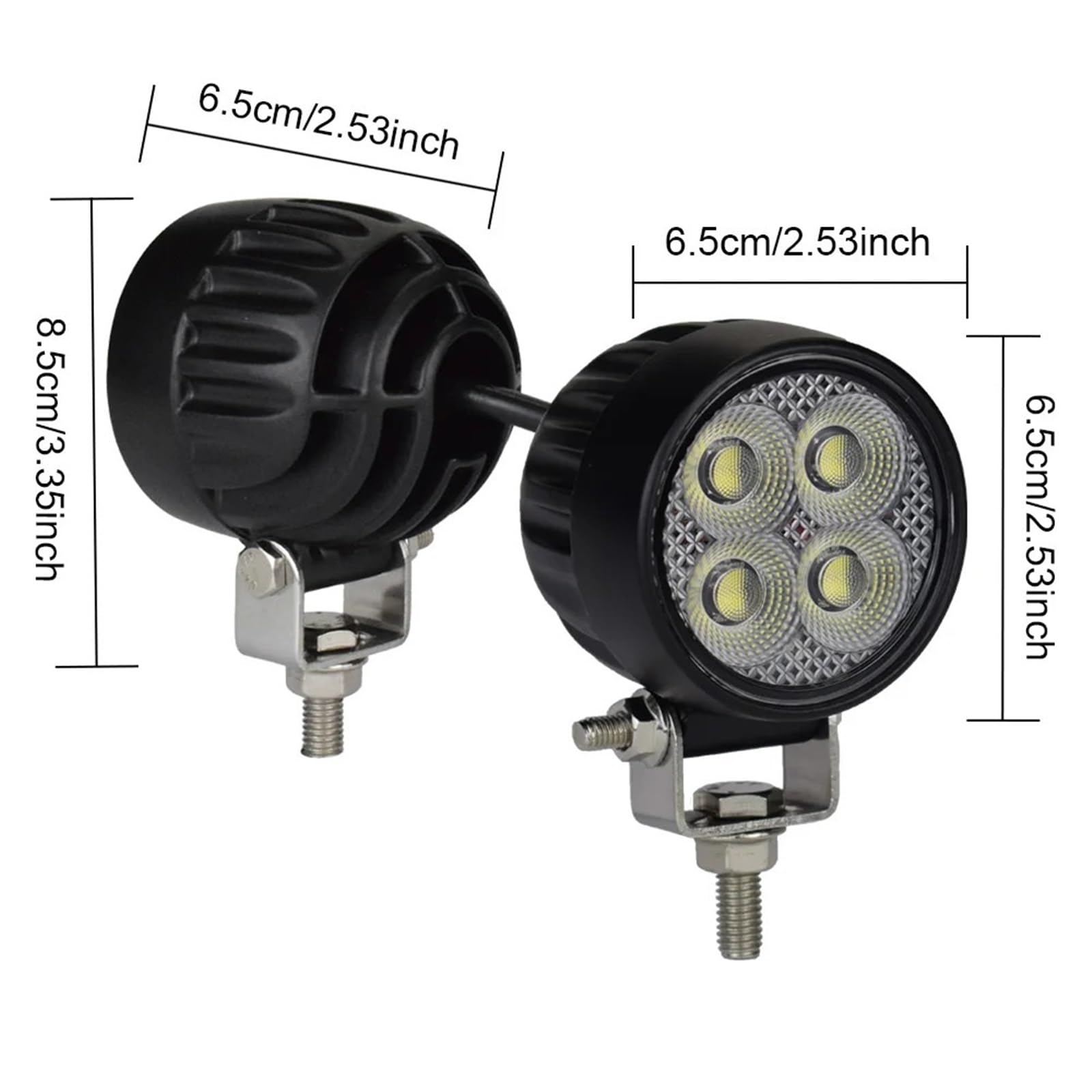 Per Faro LED Per Camion ATV 2.5 DRL svolta dinamica | Pods Rotondi 3000lm 20W Off Road Uso Fari Per Barche Trattore UTV Camper