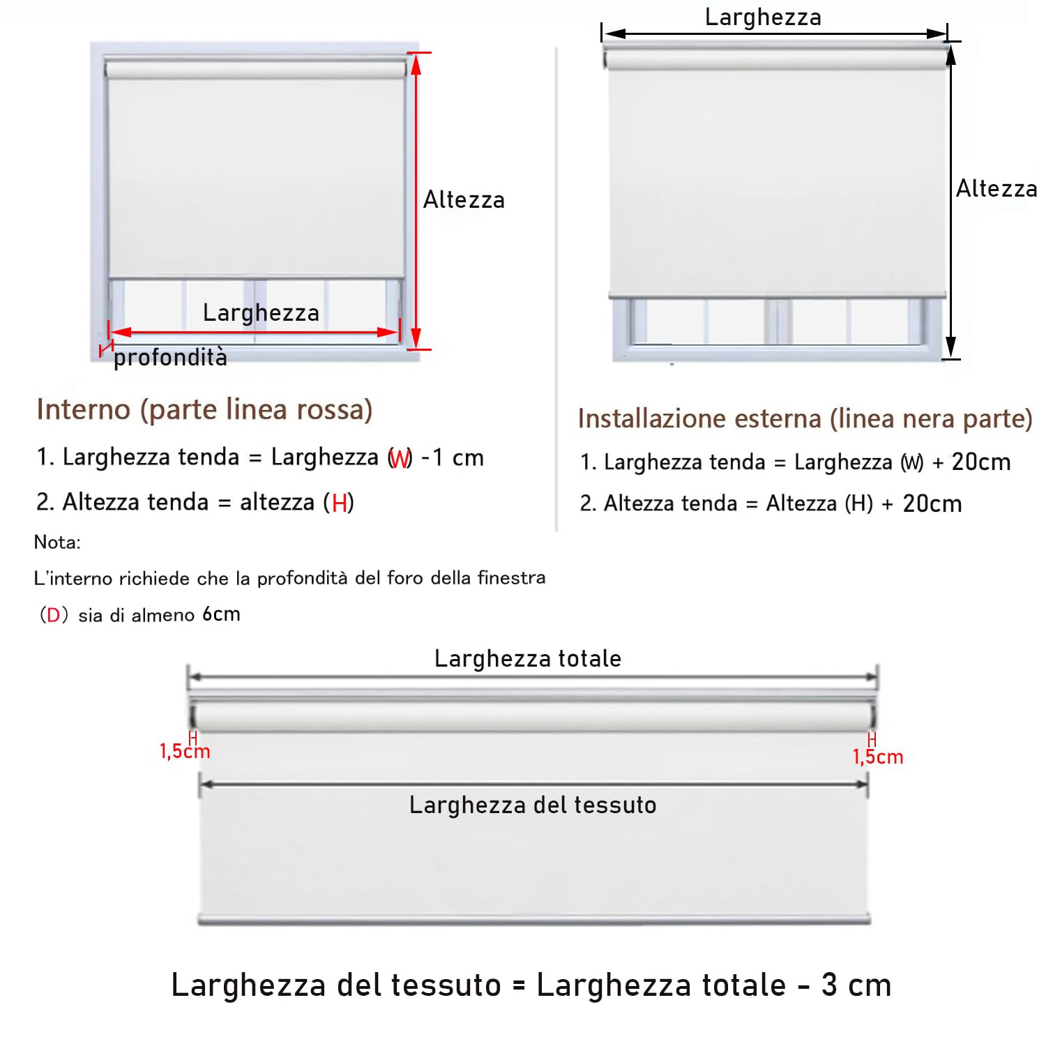 Tende a Rullo per Finestre,Tenda Automatica a Molla per Ufficio Soggiorno,Privacy,Isolamento,Tenda Avvolgibile Oscurante,Grigio Scuro,Personalizzate,Larghezza x Altezza (55cm x 160cm)