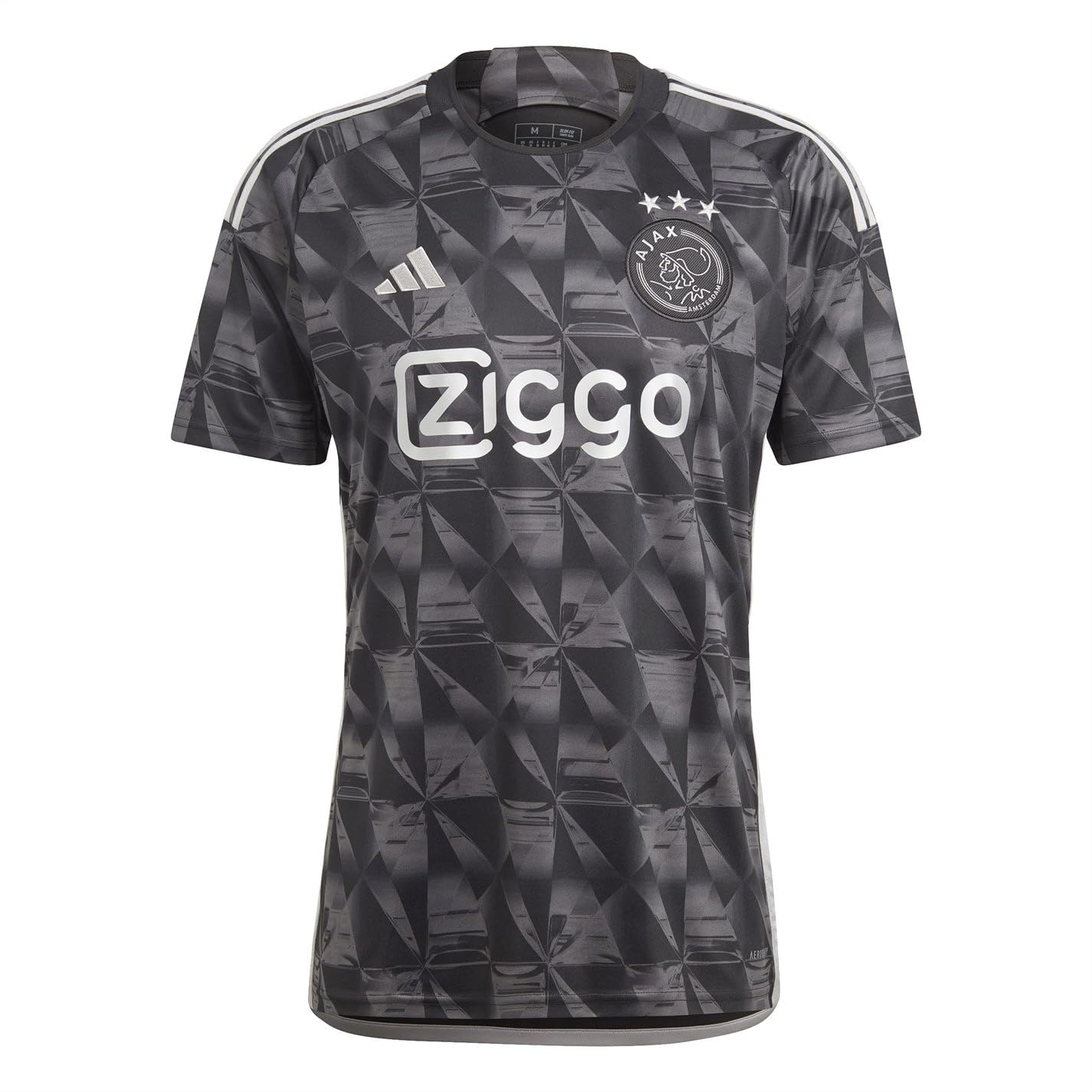 adidas Mens Ajax Amsterdam Third Shirt 2023 2024 Adults Black L