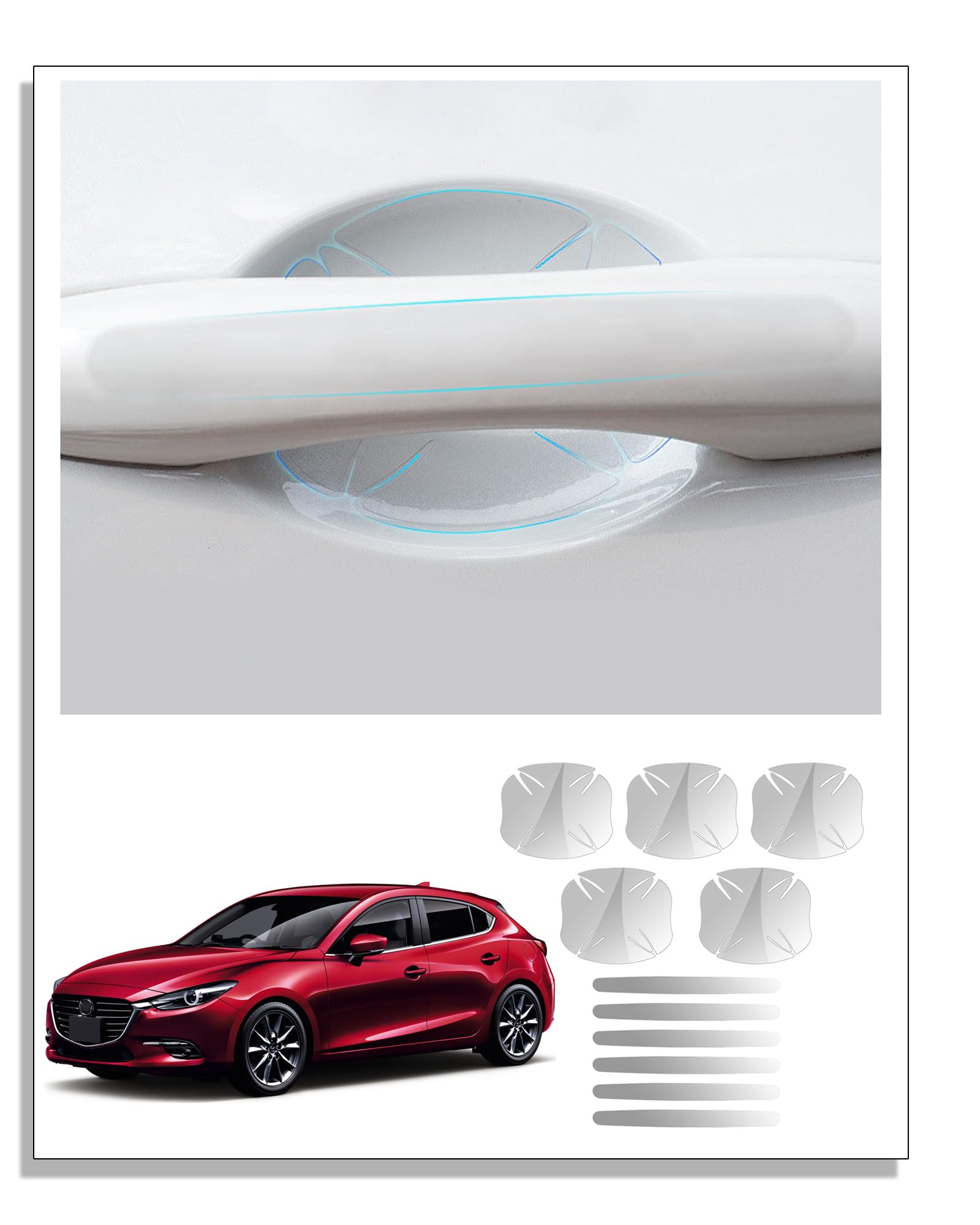 Amazon.co.jp: ドアハンドルプロテクションカバー マツダ