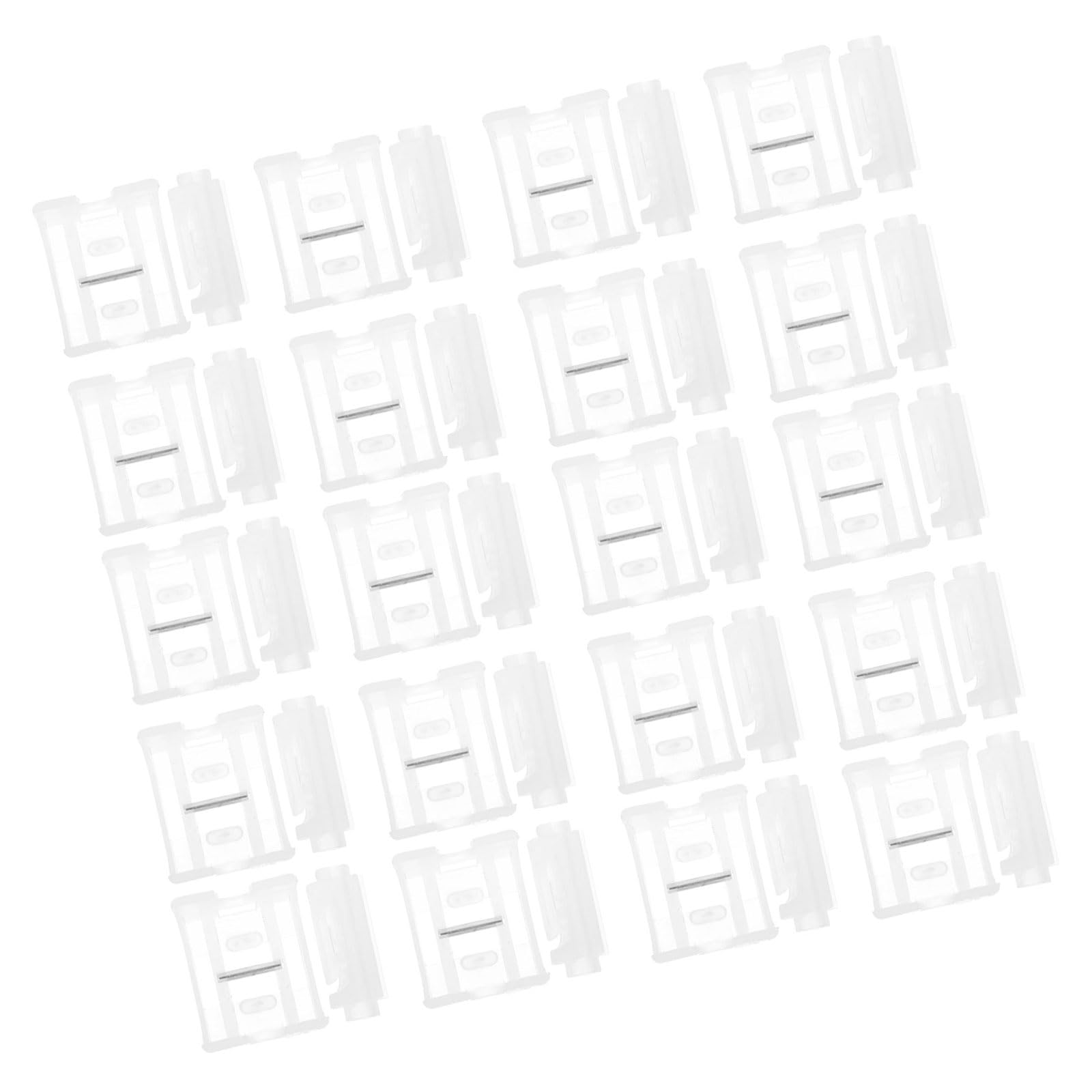 Kaeltsyn 20Pcs Blind Brackets with 1 Blind Cord Winder Window Blinds Mounting Bracket Clip Cord Holder Replacement Window Mounting Brackets
