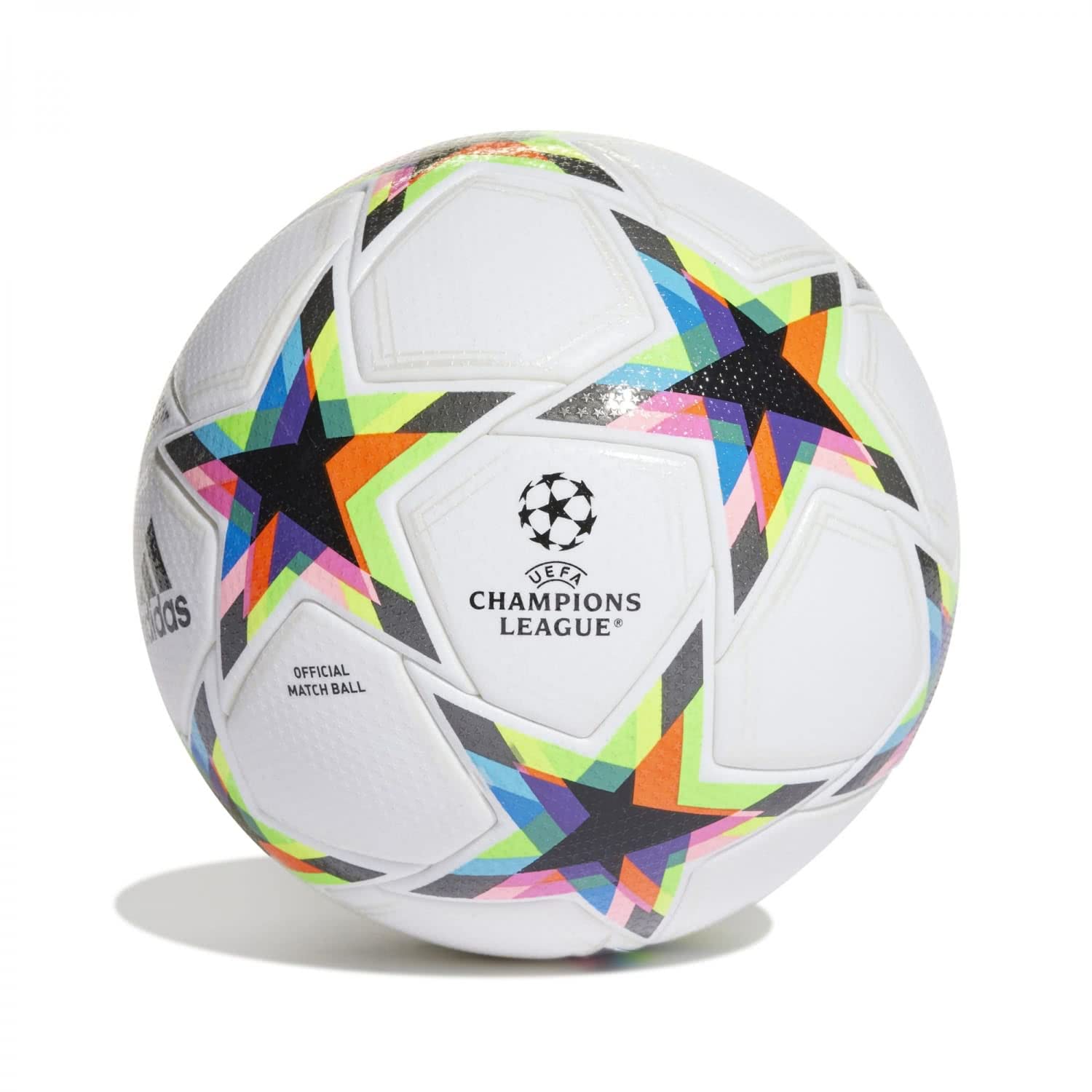 adidas Champions League UCL Pro 2022-2023, Balón, White-Silver Metallic-Bright Cyan