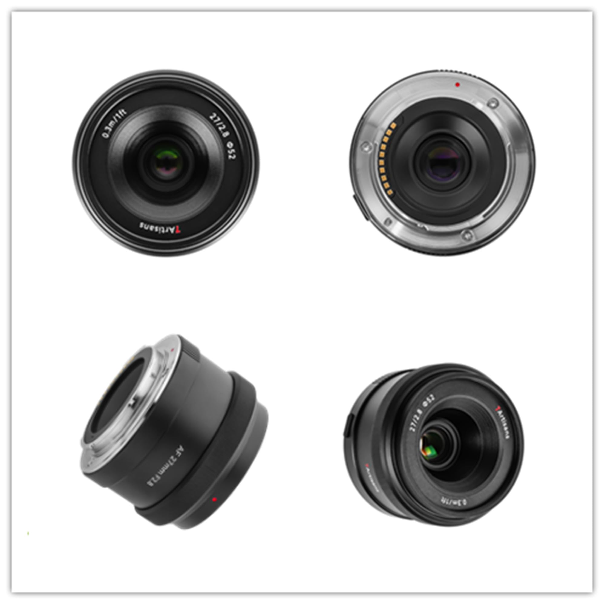 Amazon.co.jp: 7artisans AF 27mm F2.8 E マウント レンズ APS-C 