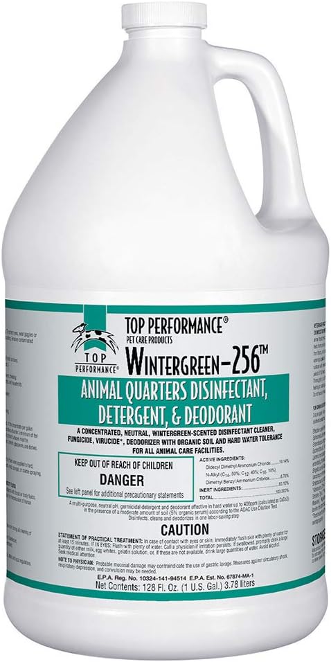 256 Pet Disinfectant Color: Wintergreen 128 fl oz