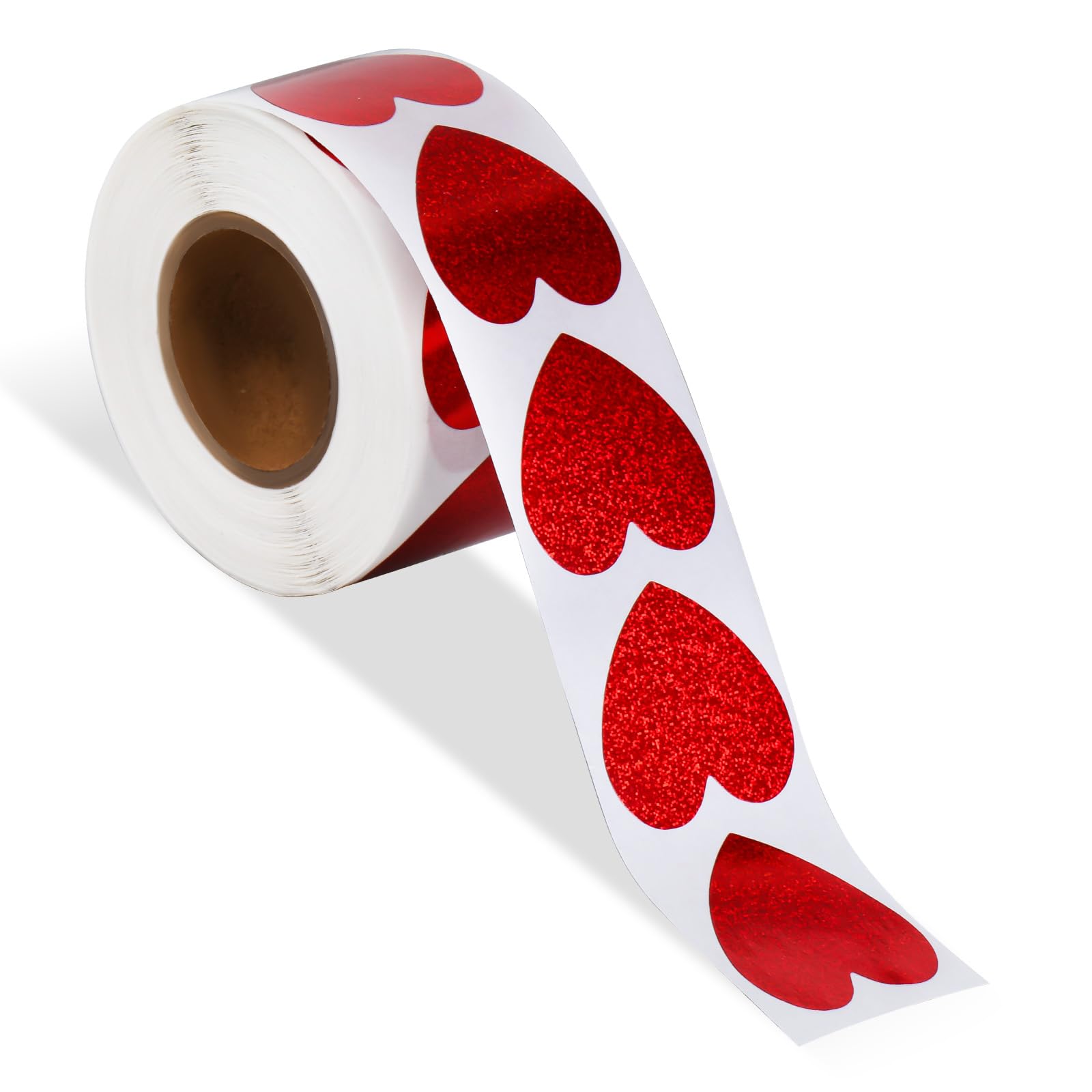 1000 Calcomanías De Corazón De Aluminio, 2 Rollos De Calcomanías Pequeñas Para El Aula De Niños