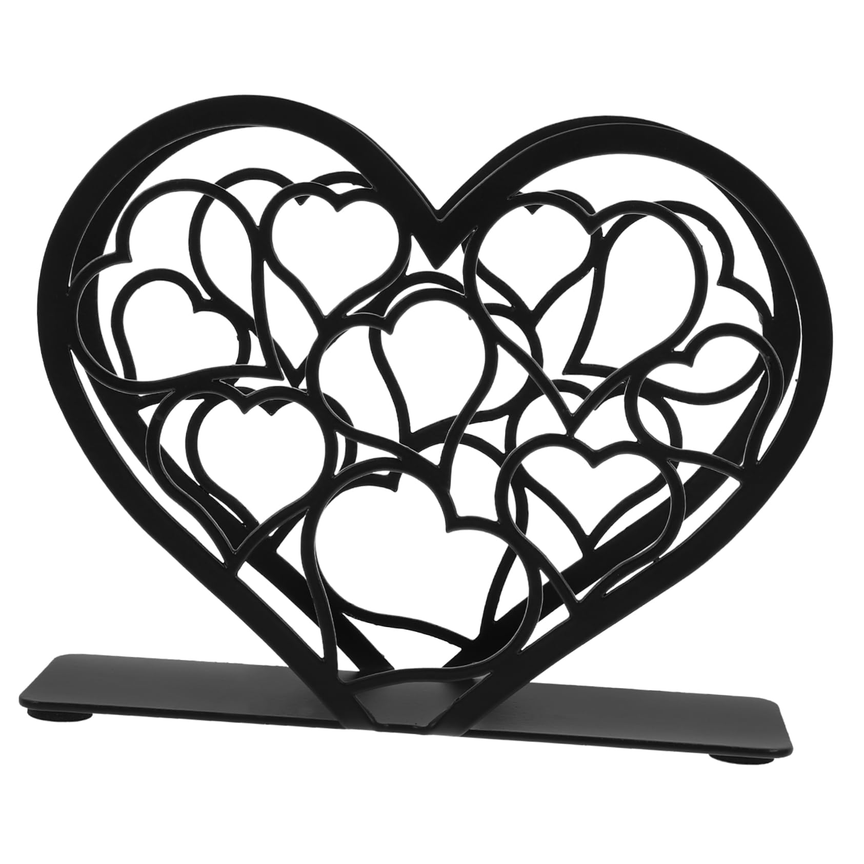 OUNONA 5pièces Porte-Serviettes Forme De Cœur pour Table Support Décoratif pour Napkins pour Saint-Valentin Mariage Et Anniversaires