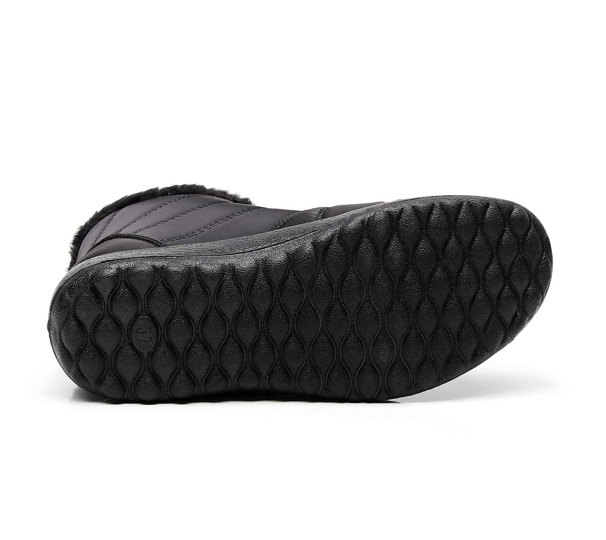Stivaletti Donna,Popoti Stivali Inverno Caldo Neve Stivaletti Imbottiti di Unisex Impermeabile Appartamenti Stivaletti Antiscivolo Casual Camminate All'aperto