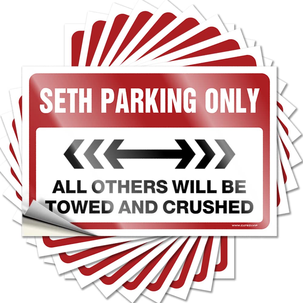 Decal Happy, Gamers Helmet Seth Parking Only | Stuff for Room(12X18CM)
