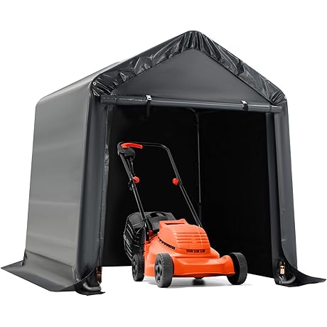 Temporary Shed: MELLCOM 6x6ft Portable Outdoor Carport