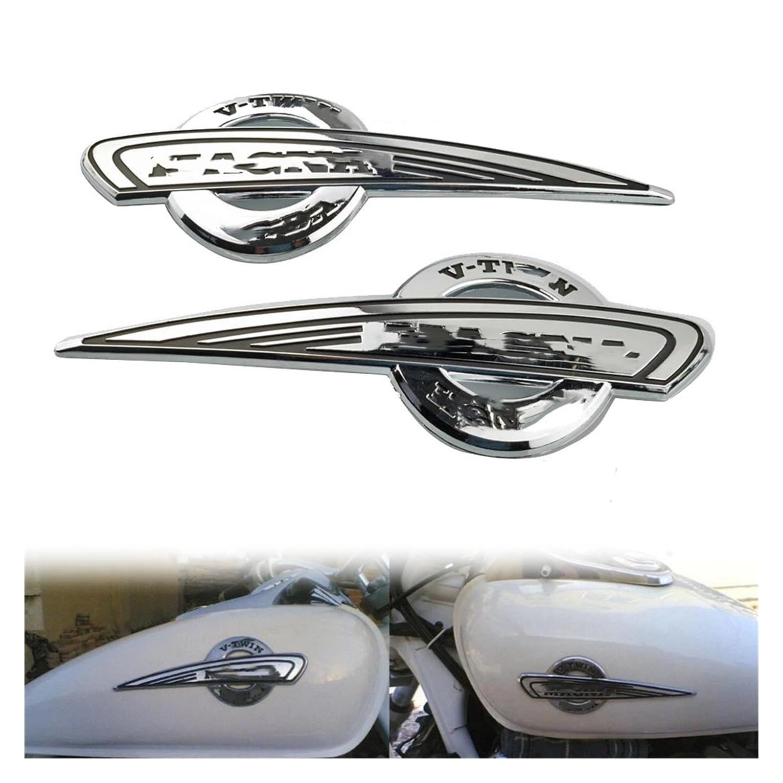 Moto Autocollant Décalcomanie Emblème Réservoir Tampon Gaz