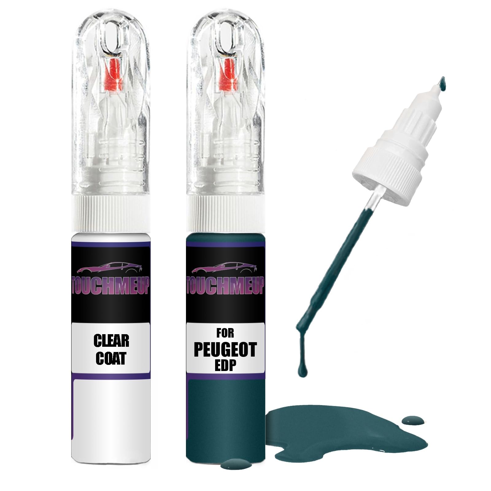 Kit de retouche de peinture pour Peugeot Bleu Obsession EDP + vernis transparent