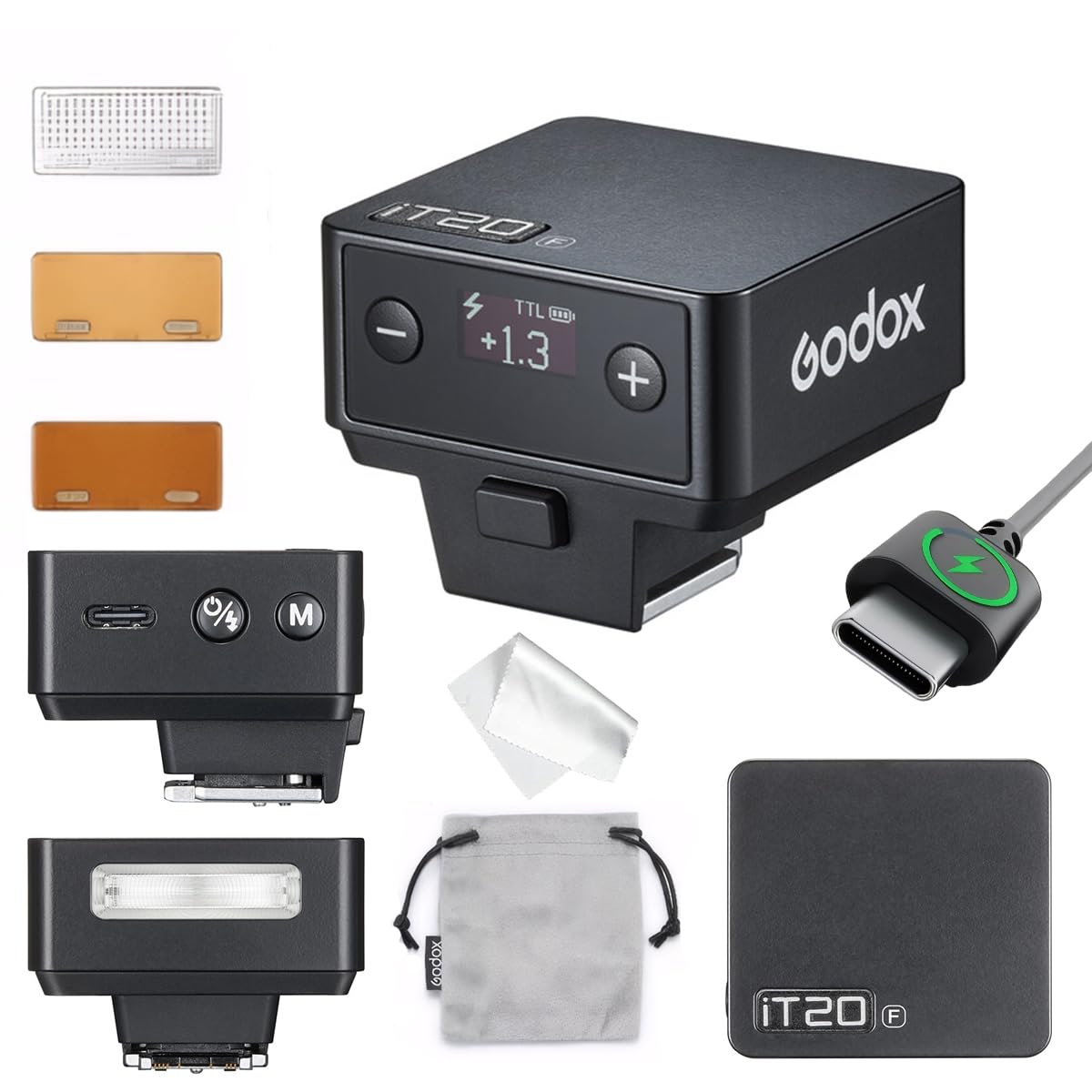 Godox IT20 F IT20F Flash for Fuij,GODOX iT20F IT20 F Mini Camera Flash