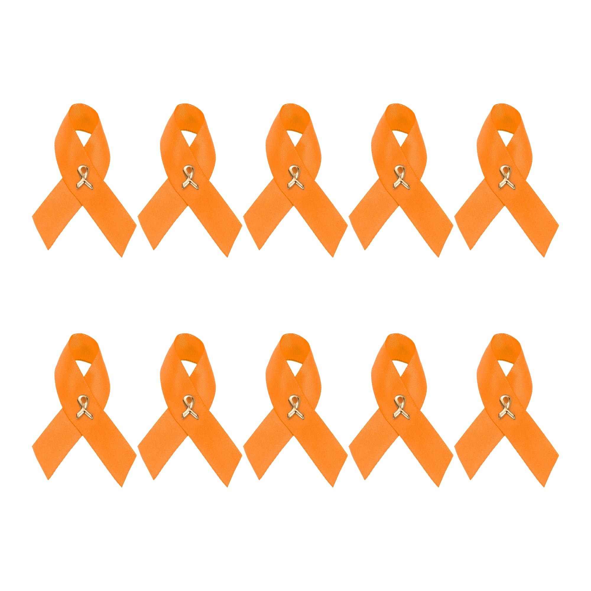 1/2/5/10/25/50/100pcs Satin Awareness Ribbon Pins (Pick your color), for Cancer &amp; Disease Awareness, Bulk Quantities for Fundraising, Events, Gift Giving