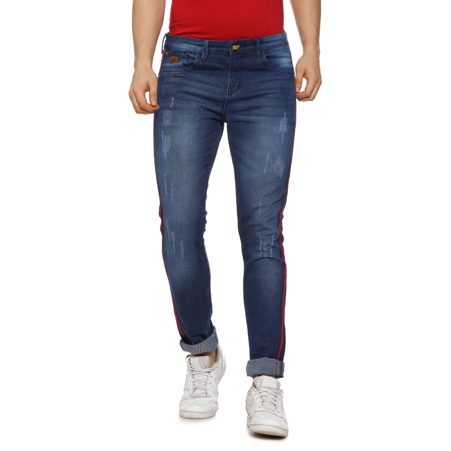 Campus Sutra Men's Regular Jeans in neutral