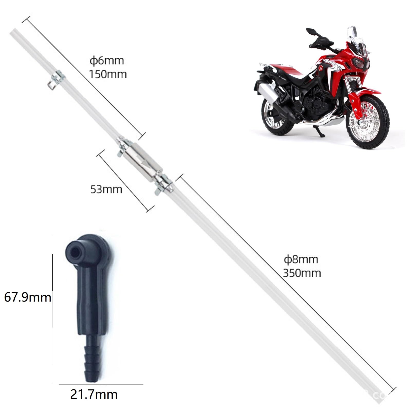 Motorfiets Koppeling Ontluchting 1pcs Rem Ontluchtingsslang Motorfiets Koppeling Ontluchting 1pcs Rem Ontluchtingsslang