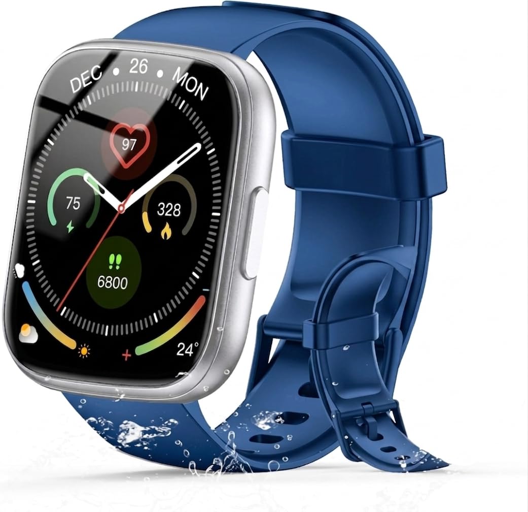 CILLSO Montre Connectée Homme Femme, 1.95" HD Smartwatch avec Appel Bluetooth, Montre Sport avec Cardiofrequencemetre/Sommeil/Podometre, 110+ Modes Sportifs, IP68 Étanche, Smart Watch pour iOS Android