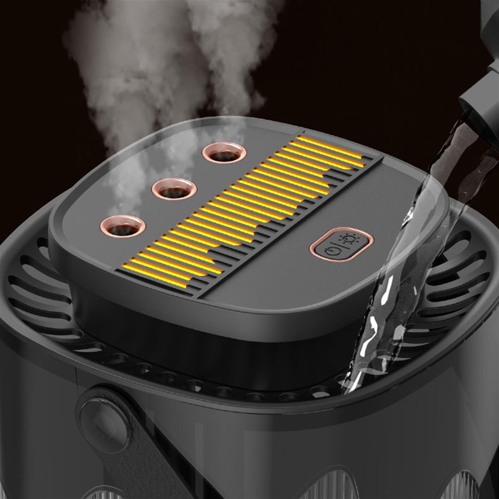 Humidificador Ultrasónico Humidificador de Aire de Escritorio, pulverizador silencioso doméstico, humidificador de Gran Capacidad de 3L, Apagado automático Humidificador de Aire