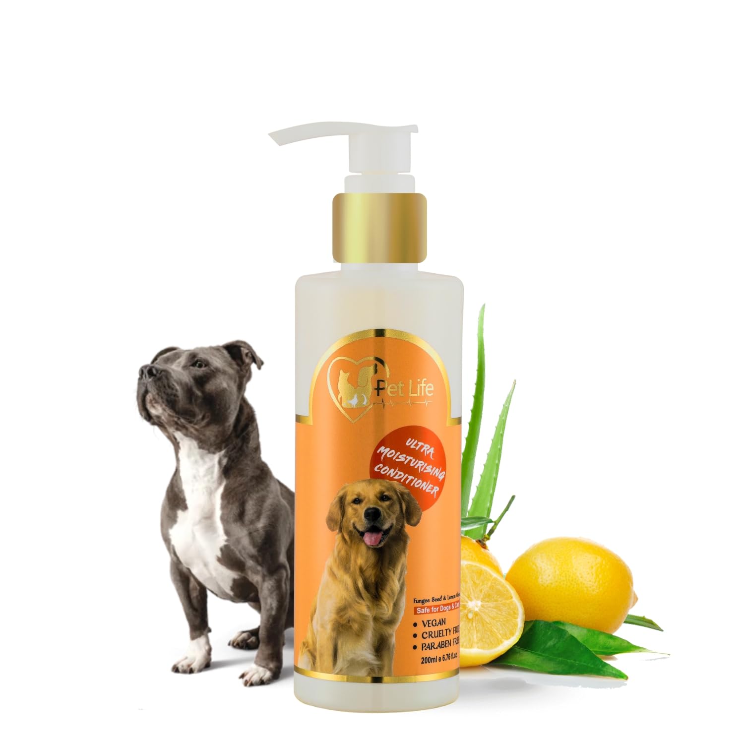 Pet Life Organic Ultra Moisturising Dog Conditioner for Pit Bull Dog & Puppy | Shiny & Healthy Coat | Silky, Soft & Smooth Hair Suitable for All Type of Dog & Puppy, Paraben Free – 200ml (B0CBKMKGGC) Amazon Price History, Amazon Price Tracker