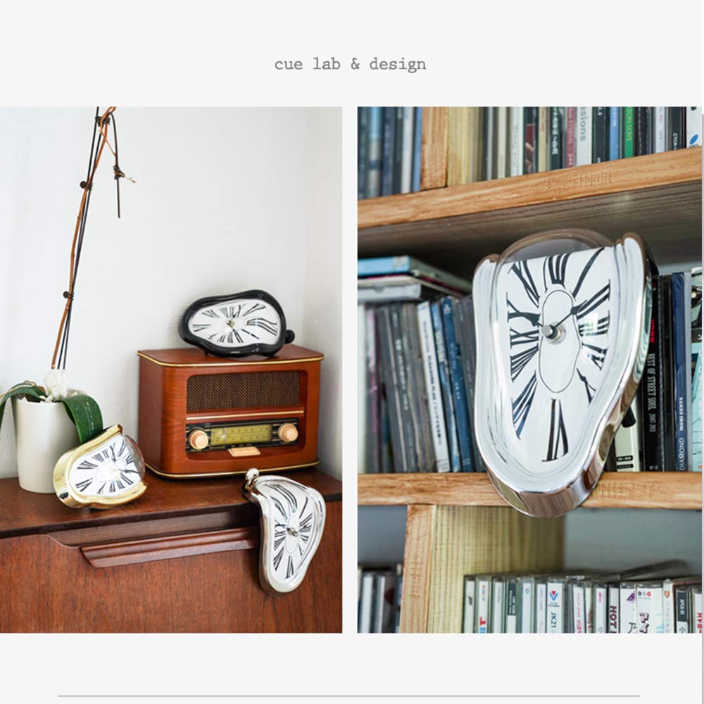 Amazon.co.jp: 溶ける時計、ねじれた壁時計、斬新なシュールな歪んだ