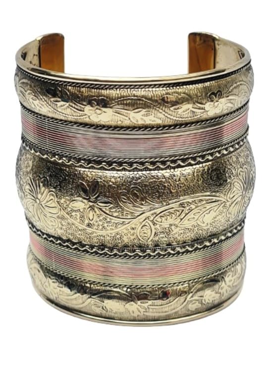 Designing Pure Brass and Copper cuff Bracelet for men and women (B0CXN3BN7Z) Amazon Price History, Amazon Price Tracker
