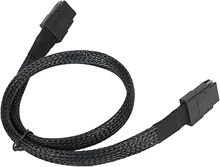 Gavigain Mini SAS SFF 8087 Cable,0.5m SAS Cable 12Gbps Dual Straight Head Computer SFF 8087 Cord Server Motherboard Cable Connected to Array Card Data Cable Mini SAS SFF 8087 Cable(0.5 metre)