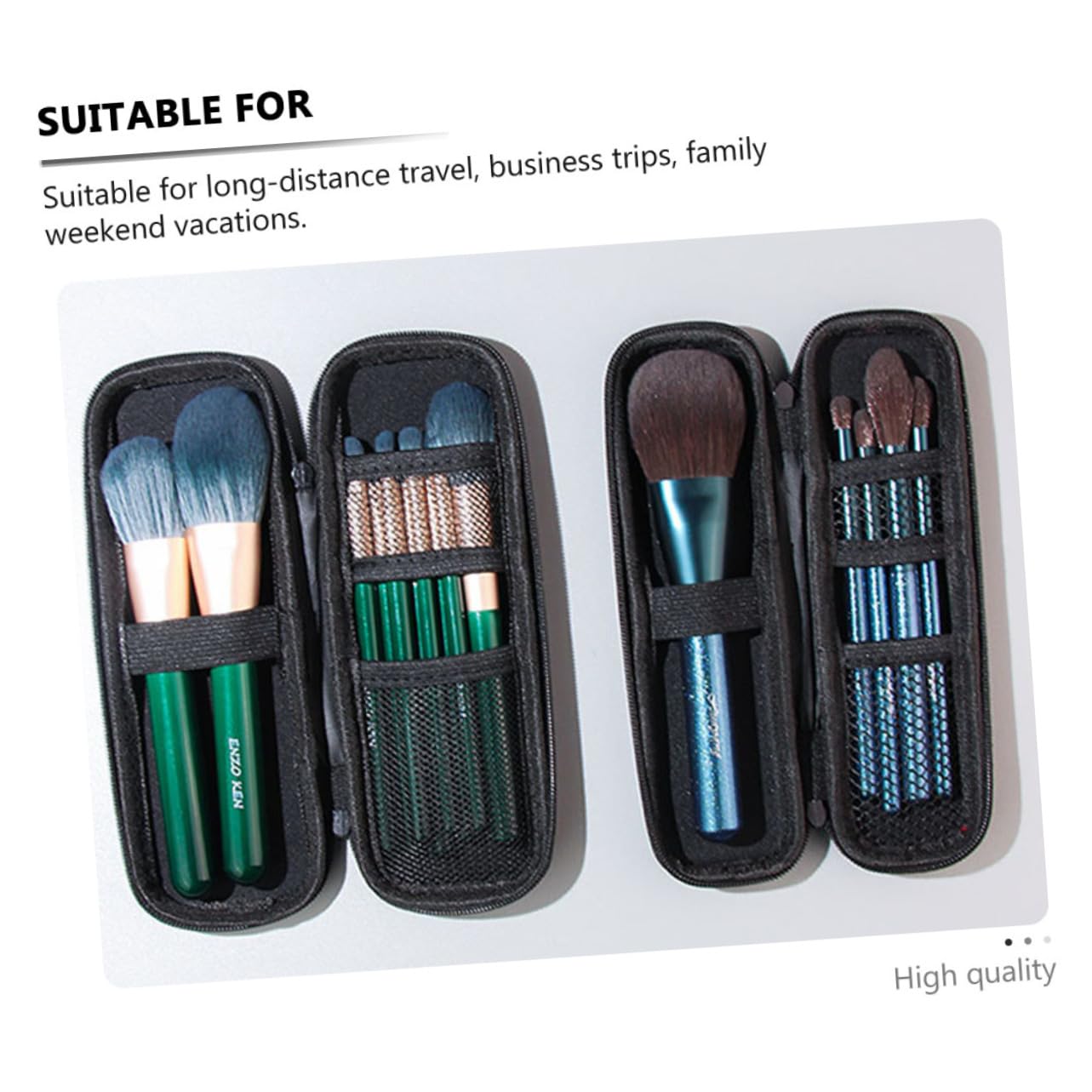 Healeved 6stücke Tragbare Kosmetik Pinsel Aufbewahrungstasche Für Make-up Werkzeuge Robuste Und Staubdichte Augenbrauen Und Lidschattenpinsel-Tasche