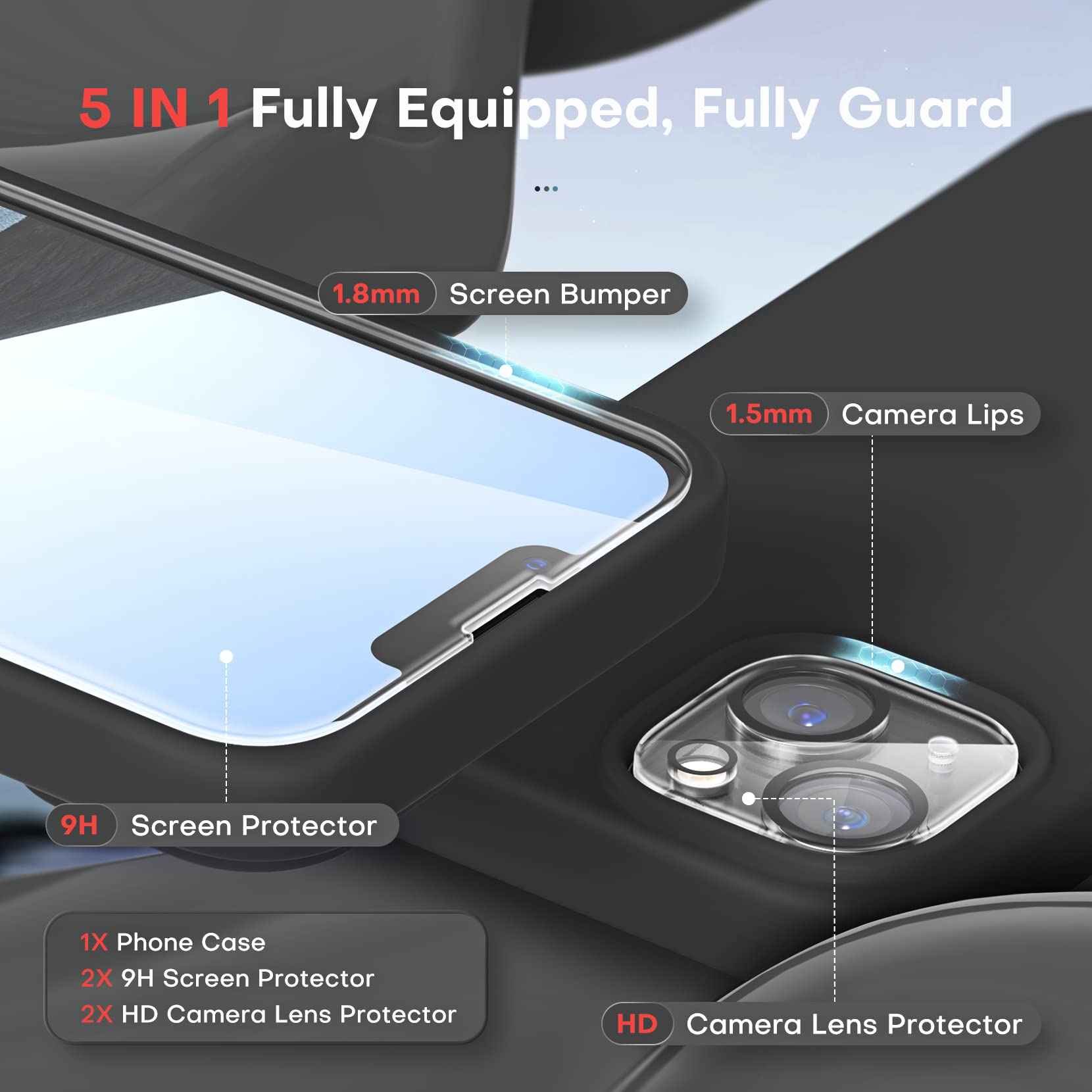 TOCOL Silicone for iPhone 14 Case 6.1-Inch - Image 3