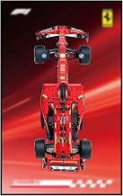 The frame of the display wall is a red racing F1 model car kit, with a unique decorative metal display wall installation 42207