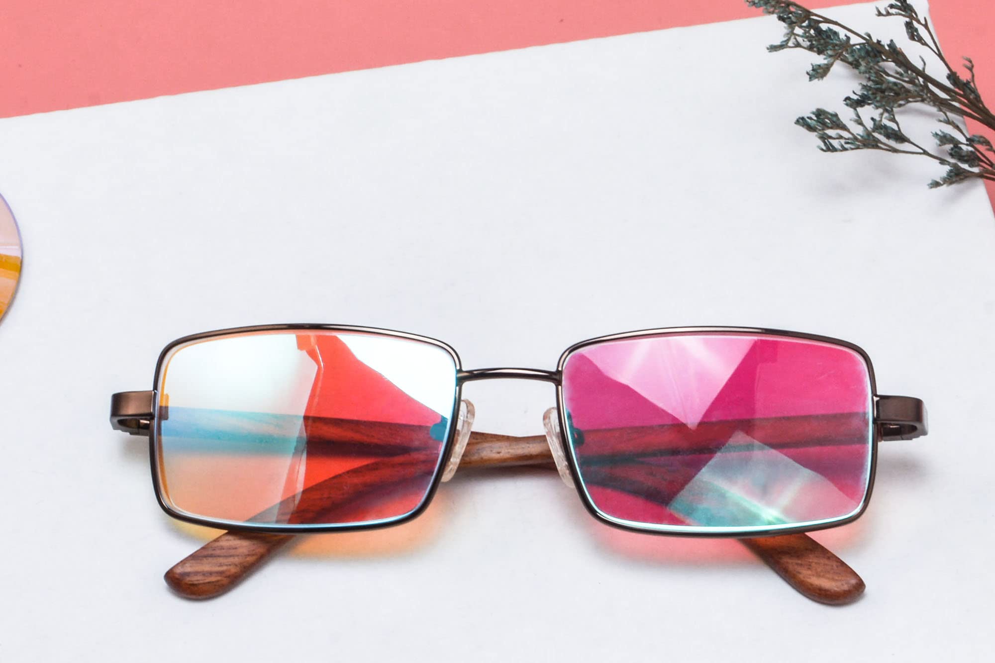 SHINU Colourblind Glasses for Men Color Blind Glasses for All People Color Blindness Glasses Both Outdoor and Indoor Use for Red Green-N2728 (c1)