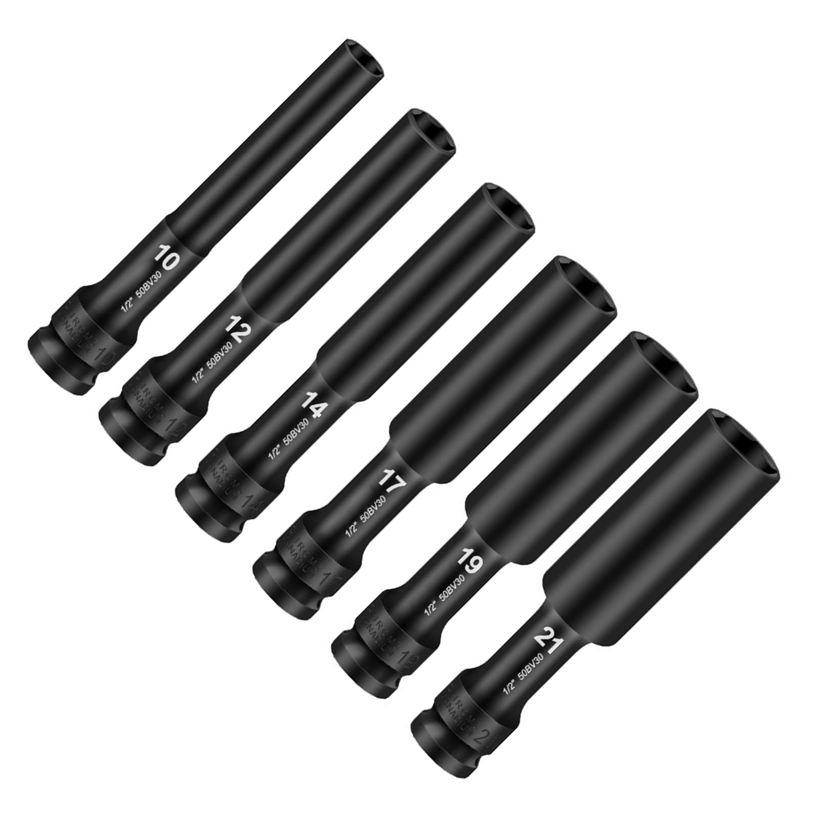 Kaeltsyn 1 / 2Inch Drive Hexagonal Impacts Socket Thickened Construction For Removal Fastener Applications In Vehicles Socket Wrench Adapter