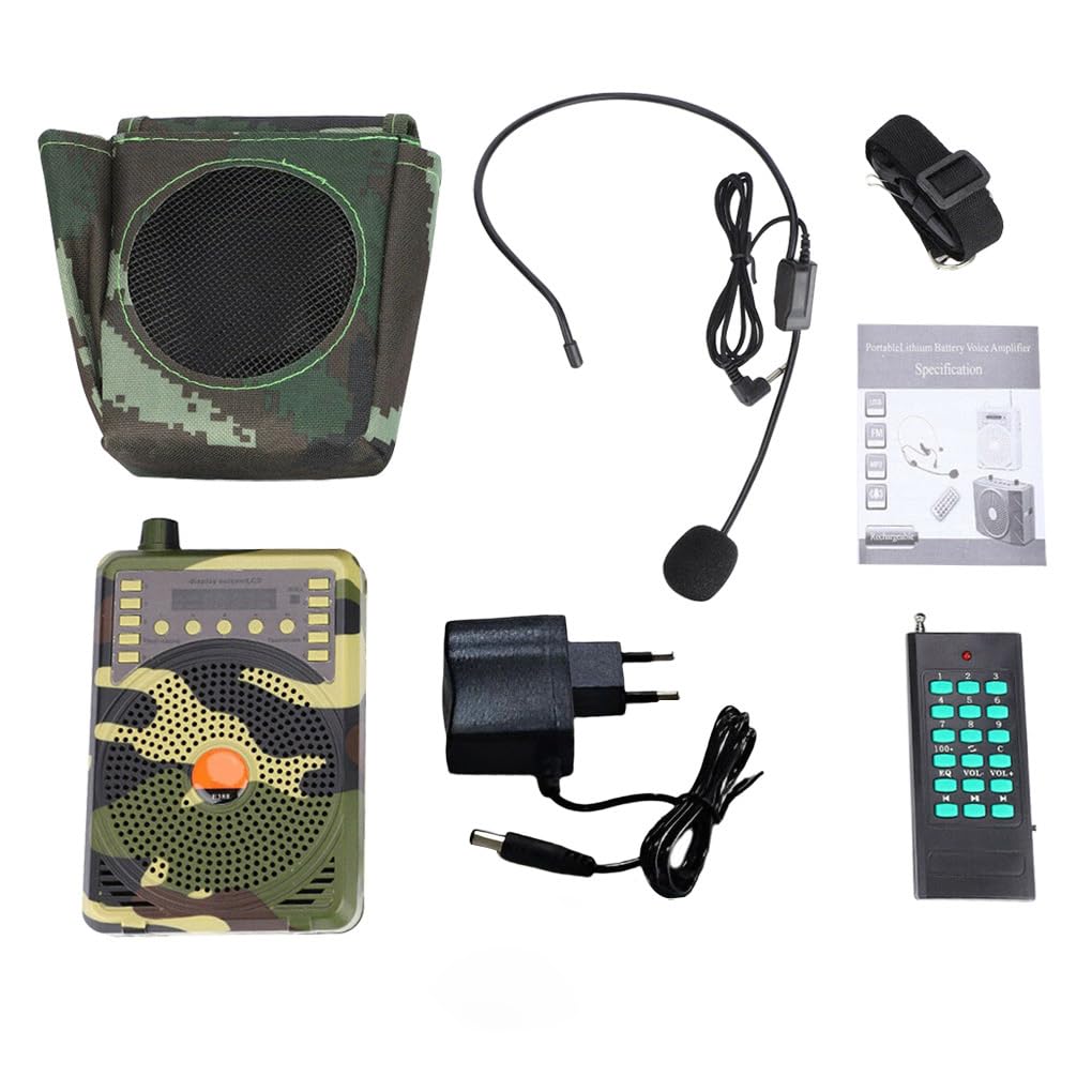Amplificatore di Telecomando Ricaricabile a Lunga Amplificatori di Voce di Caccia Amplificatori Audio Altoparlante di richiamo degli Uccelli da Caccia